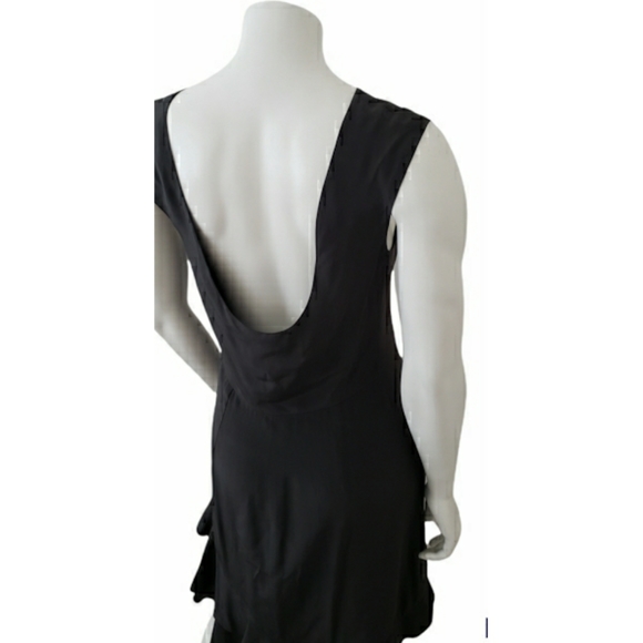 Silk Yaya Afalo Dark Grey Scoop Back Dress - Picture 4 of 6